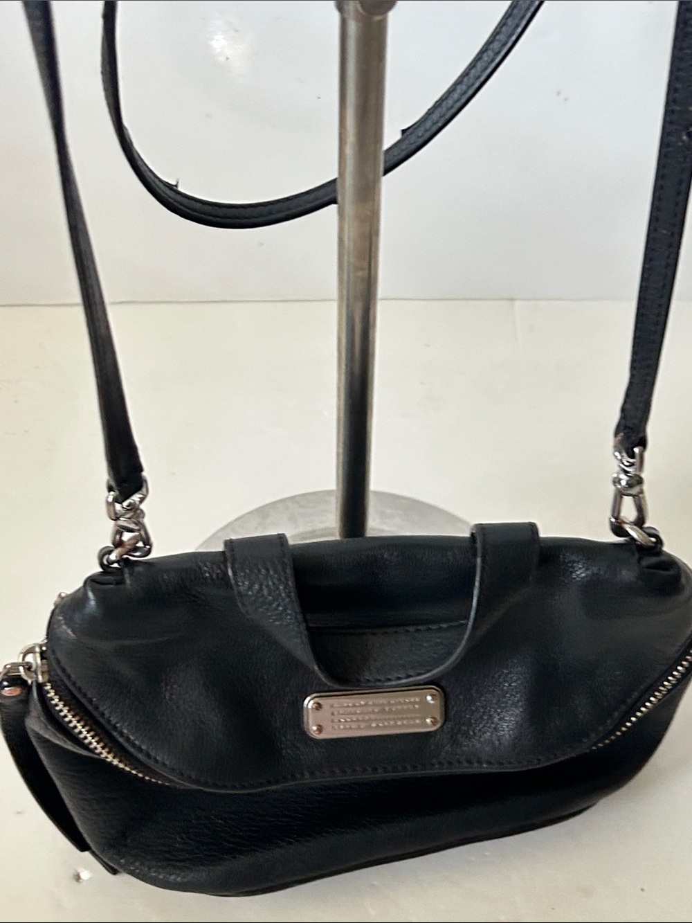 Marc By Marc Jacobs Black Leather Crossbody/ Top Handle Bag Boho RARE! - Picture 6 of 16